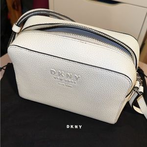 White DKNY purse